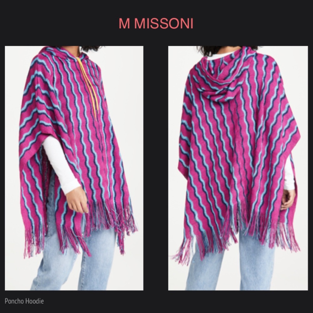 M MISSONI Poncho Hoodie